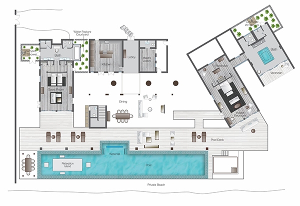  Landaa Giraavaru Estate 3 bedroom Plan