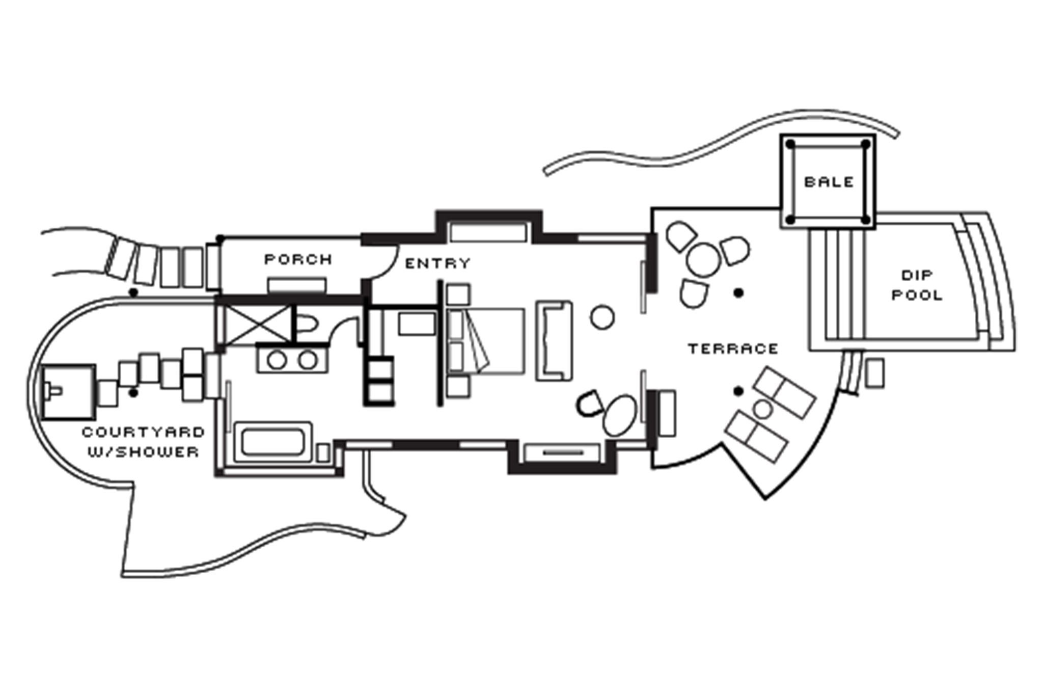 FS Kura Huraa - Sunset Beach Villa with Pool Floor Plan