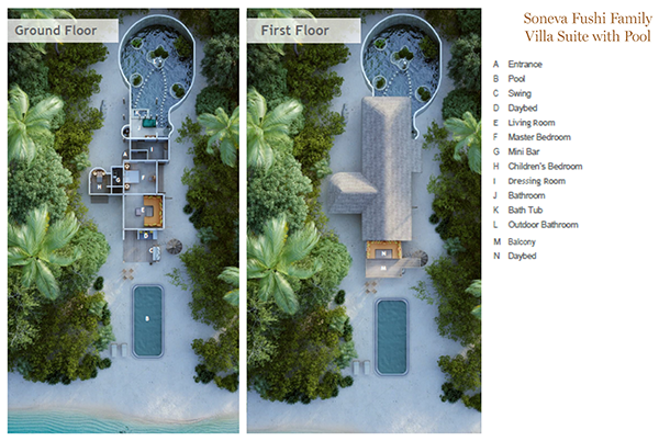 Soneva Fushi Family Villa Suite Plan