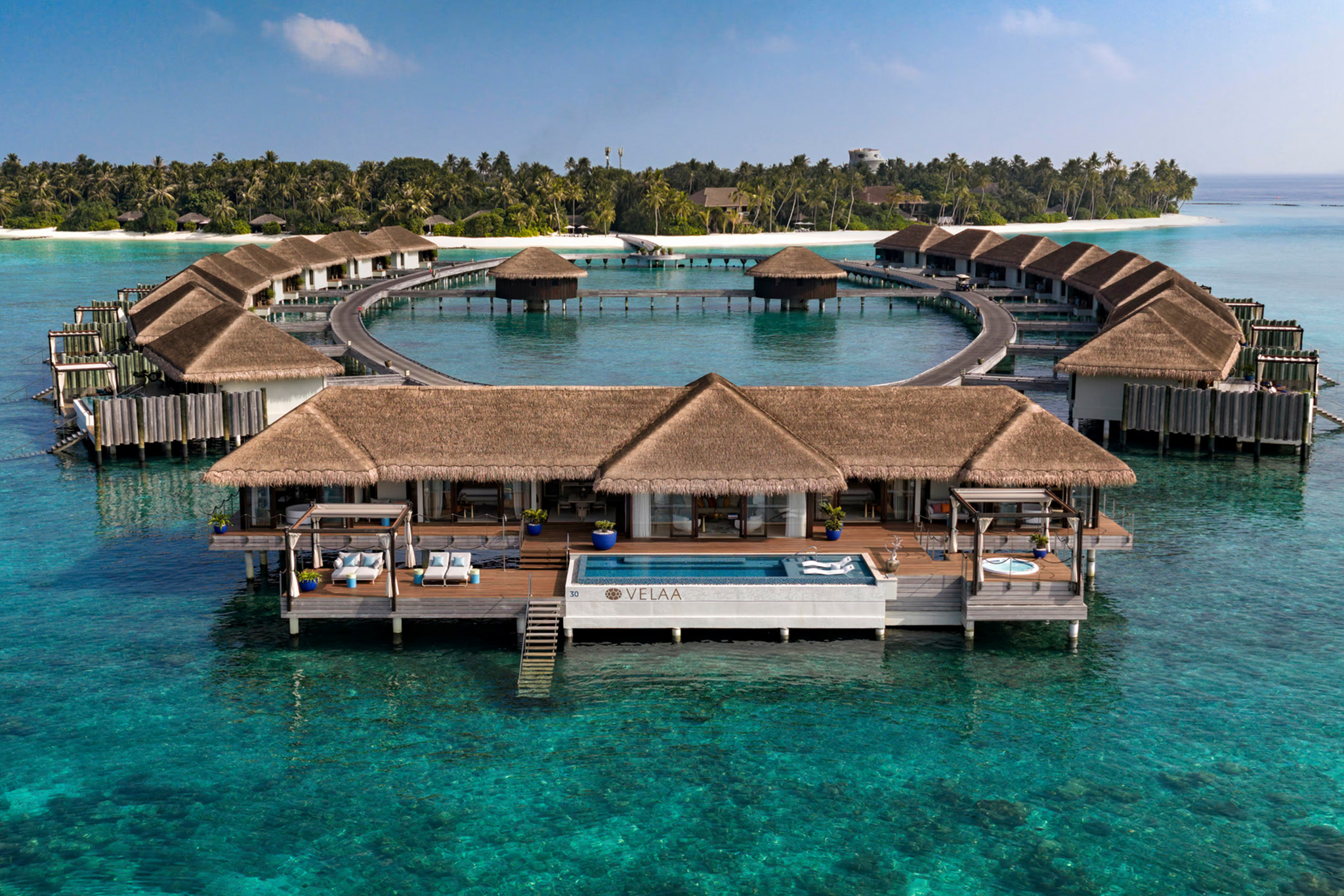 Velaa Private Island - Ocean Pool House - Ariel