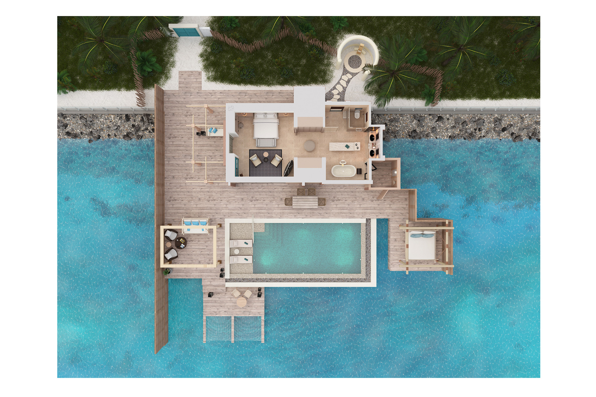 _Waldorf Astoria – King Reef Villa with Pool – Floor Plan _Waldorf Astoria - King Reef Villa with Pool - Floor Plan
