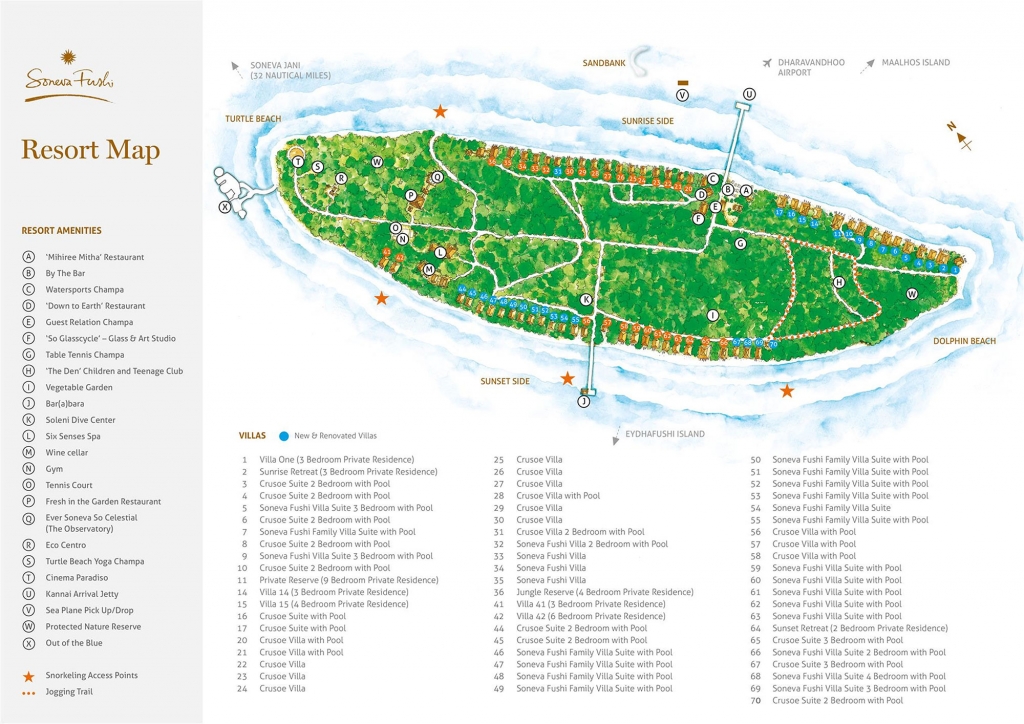 Soneva Fushi Resort Map