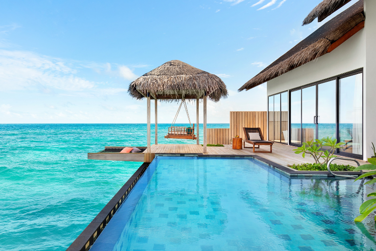 Hilton Maldives Amingiri Resort & Spa Two Bedroom Overwater Pool Villa pool