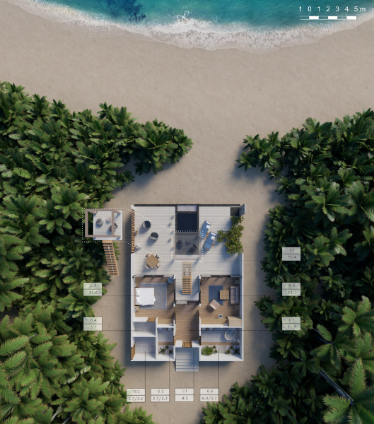 Movenpick Maldives Beach Pool Villa Floor Plan
