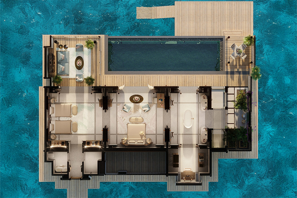 Joali_Maldives_Two+Bedroom+Water+Villa+with+Pool_Floor+Plan Joali Maldives Two Bedroom Water Villa with Pool Floor Plan
