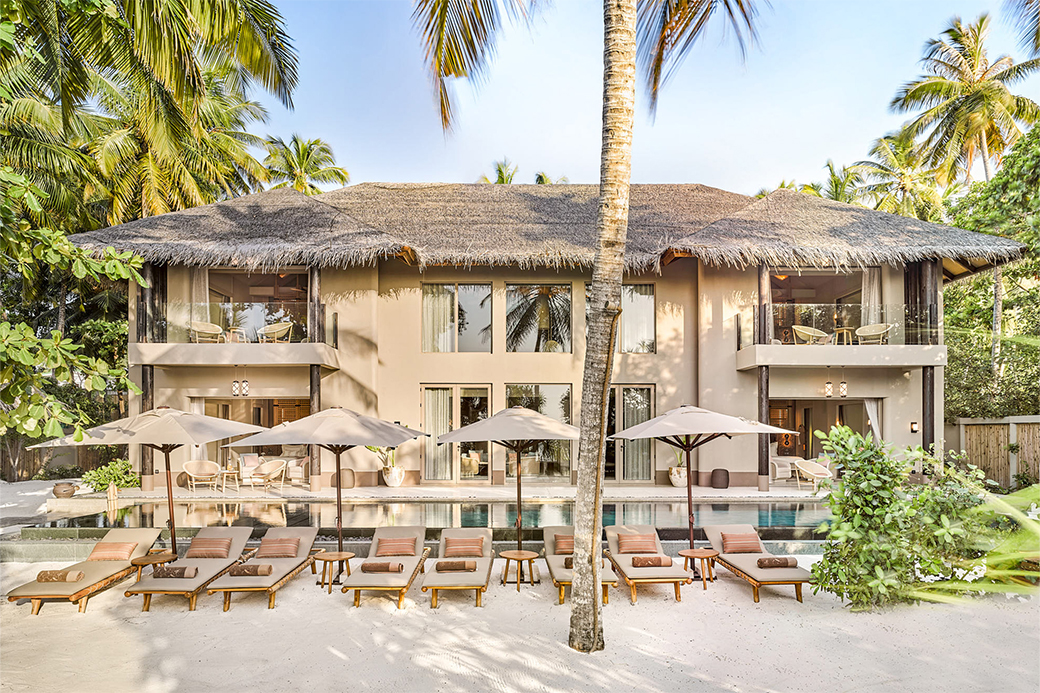 Joali_Maldives_Four Bedroom Beach Residence Outdoor View Joali Maldives Four Bedroom Beach Residence with Pool