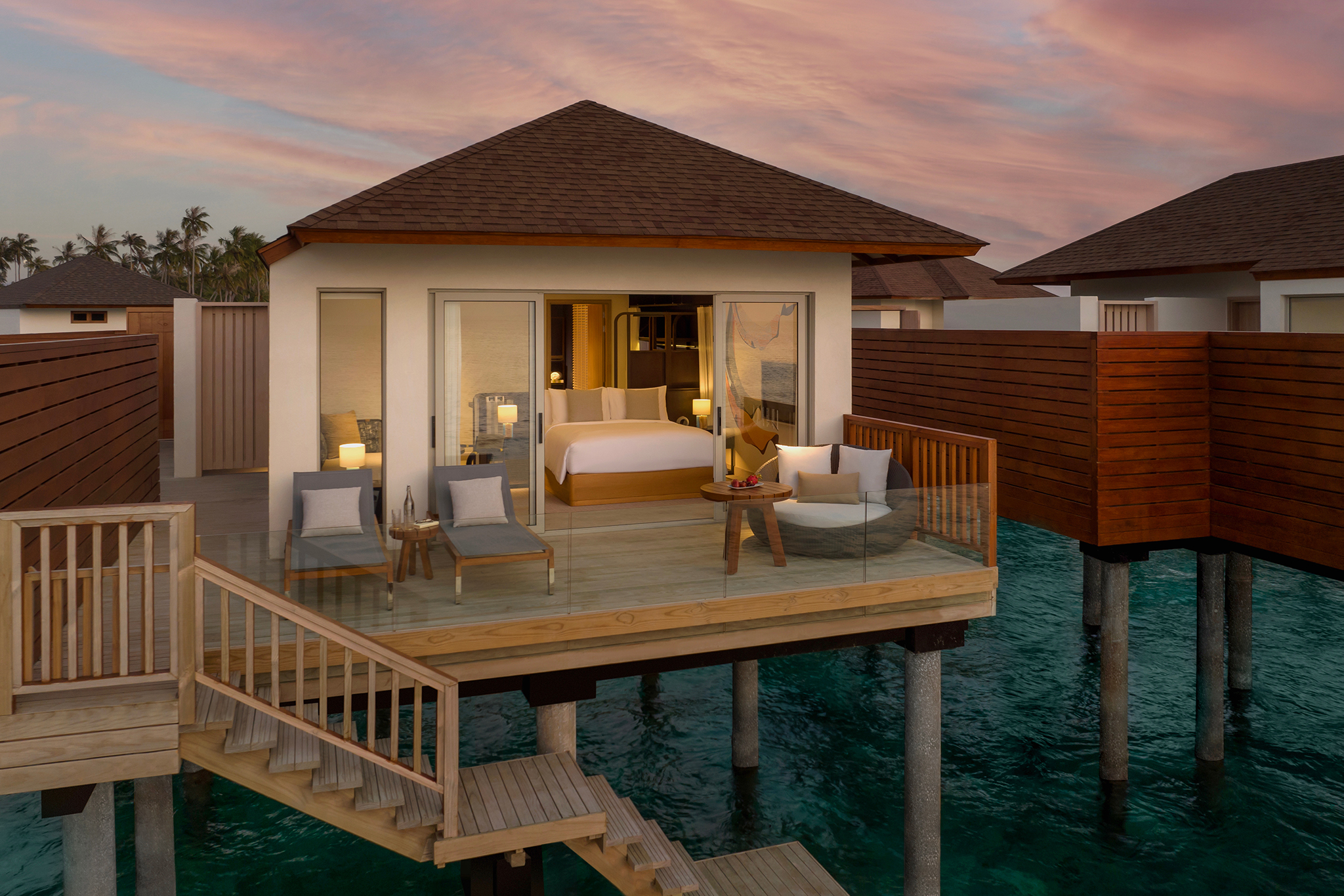 Avani + Fares Overwater Villa Bedroom