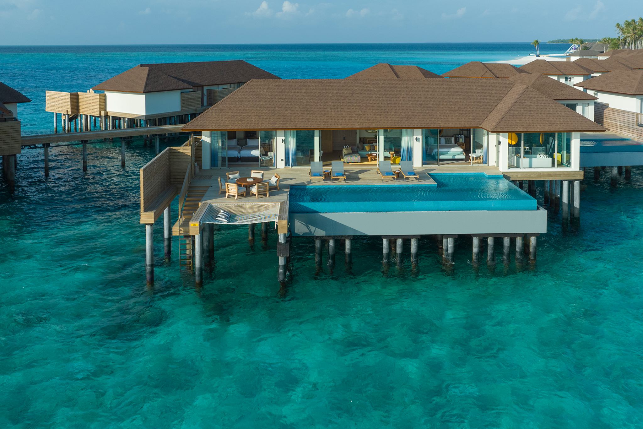 Avani + Fares Two Bedroom Overwater Pool Villa Bedroom