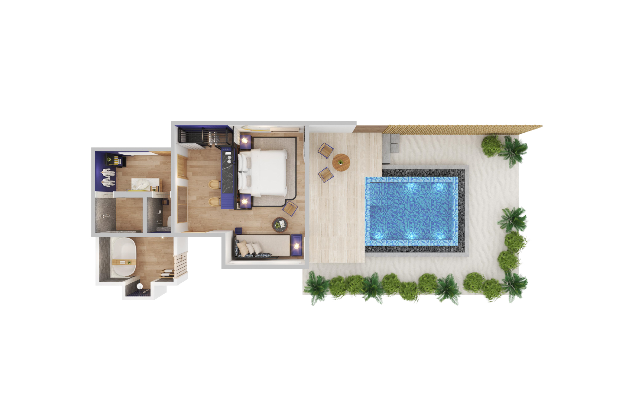 Avani + Fares Beach Pool Villa Floorplan