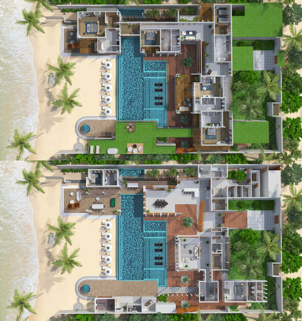 Amilla Maldives The Amilla Estate Floor Plan