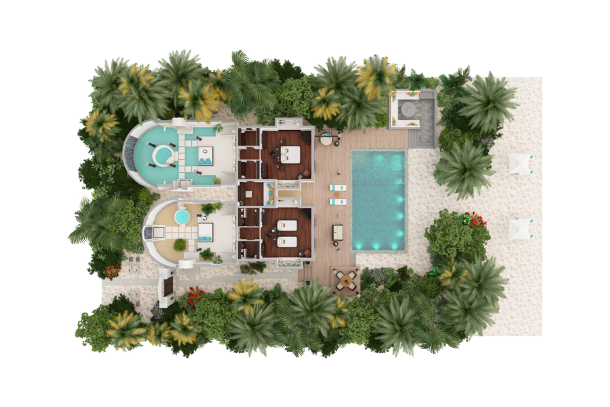 Anantara Kihavah Maldives Two Bedroom Family Beach Pool Villas Floor Plan