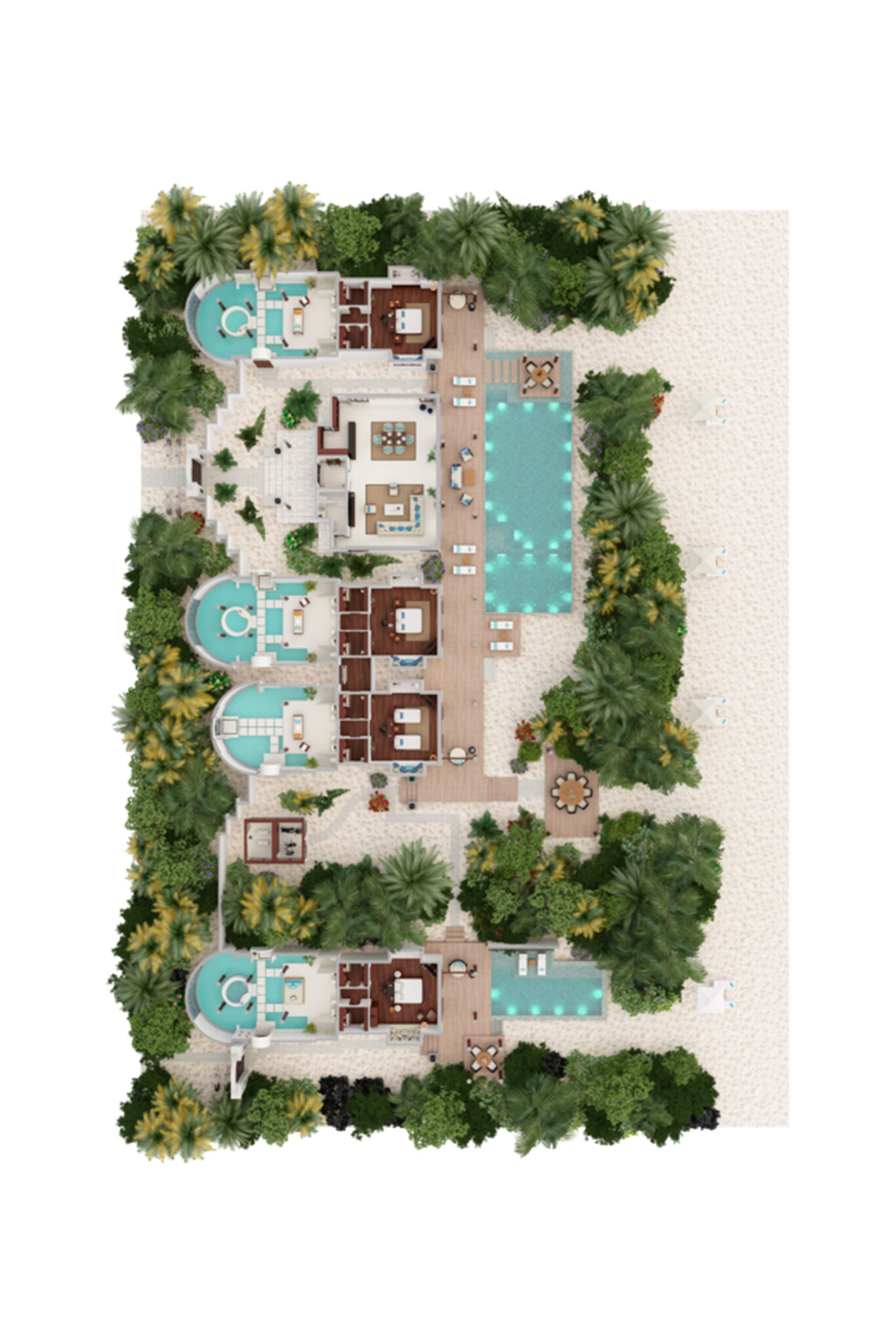 Anantara Kihavah Maldives Four Bedroom Beach Pool Residence Floor Plan