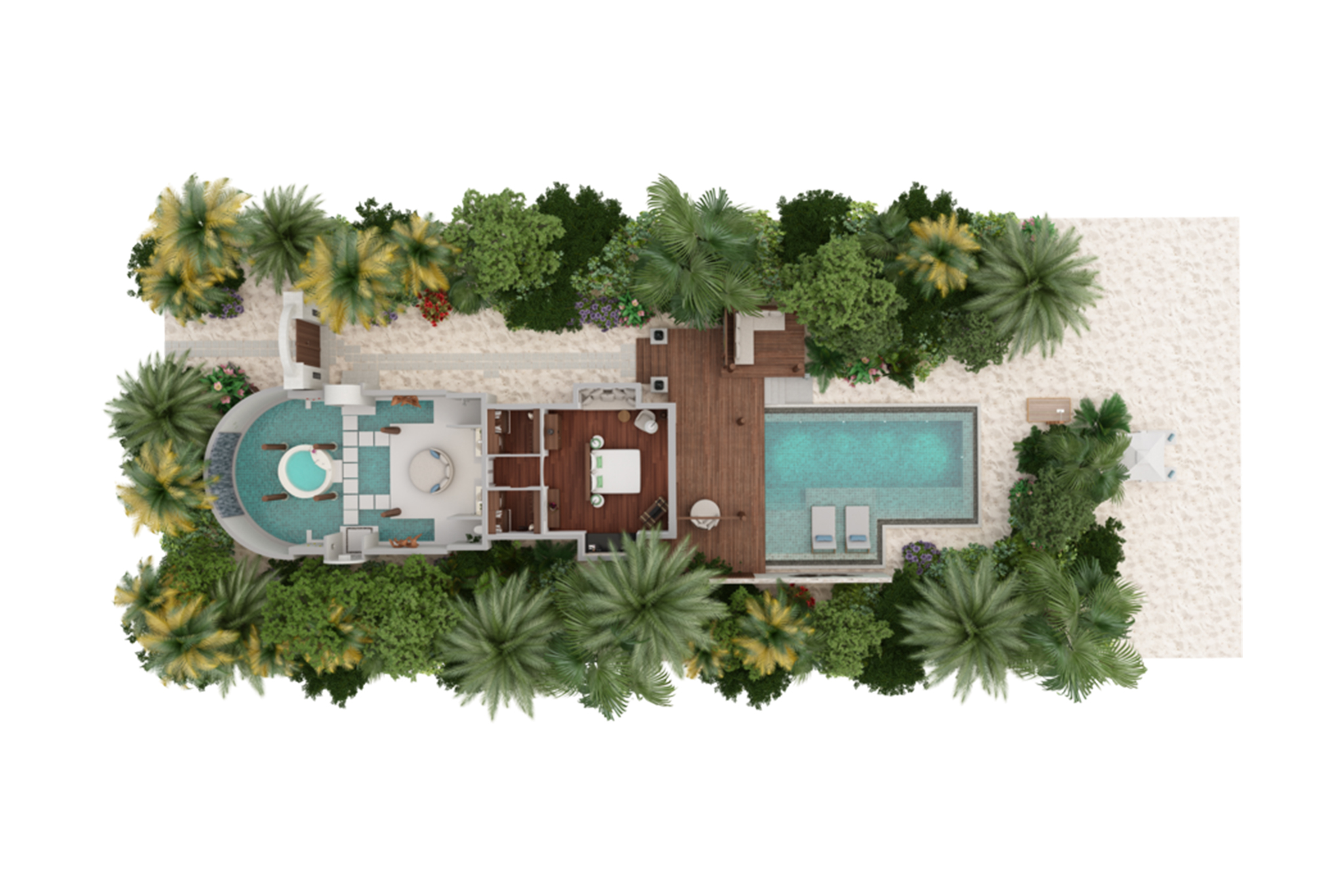 Anantara Kihavah Maldives Beach Pool Villas Floor Plan