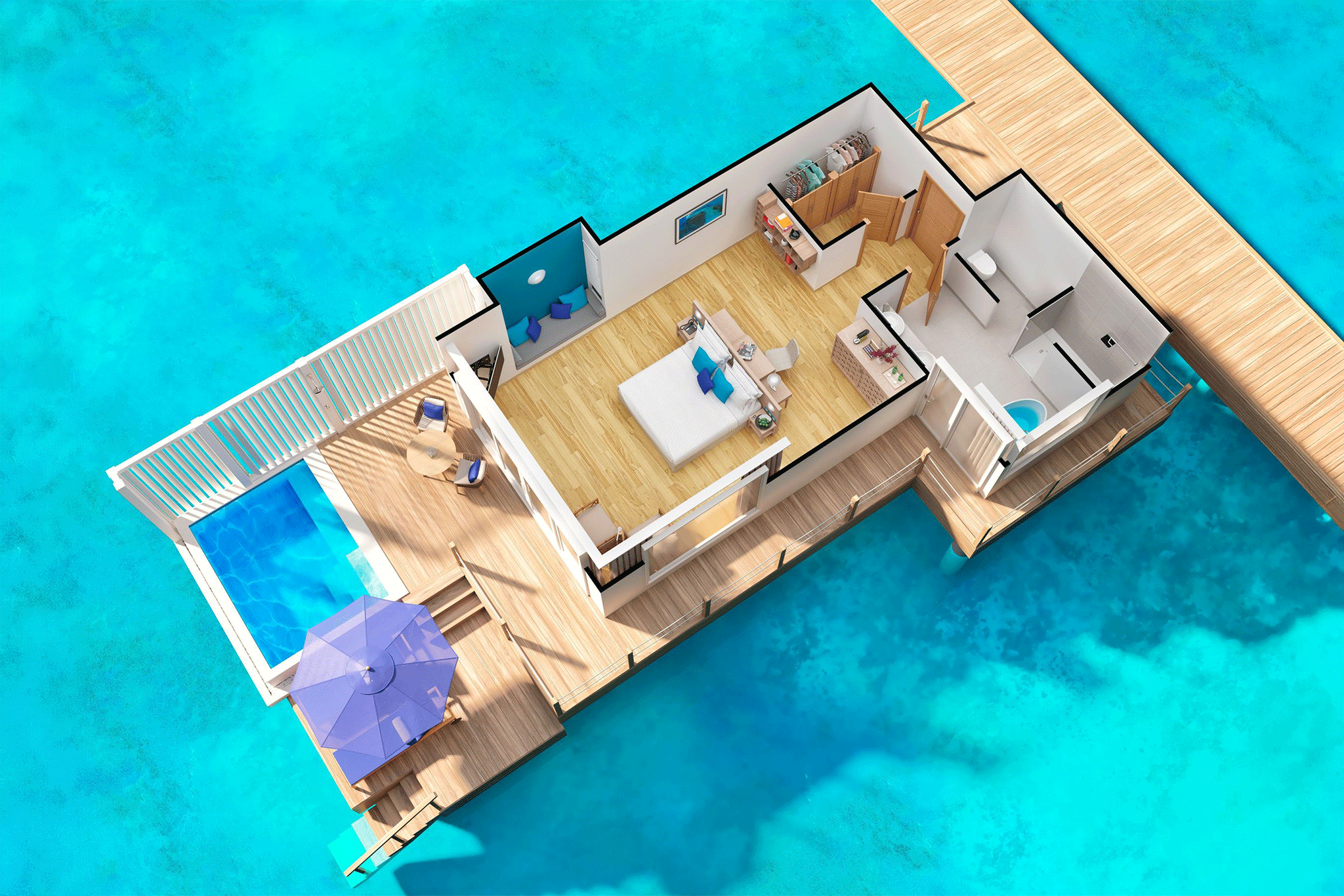 Baglioni-Maldives---Water-Villa-with-Pool-Floor-Plan