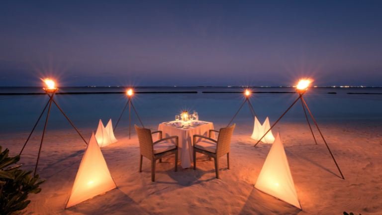 Baros Maldives Destination Dining Beach Dinner