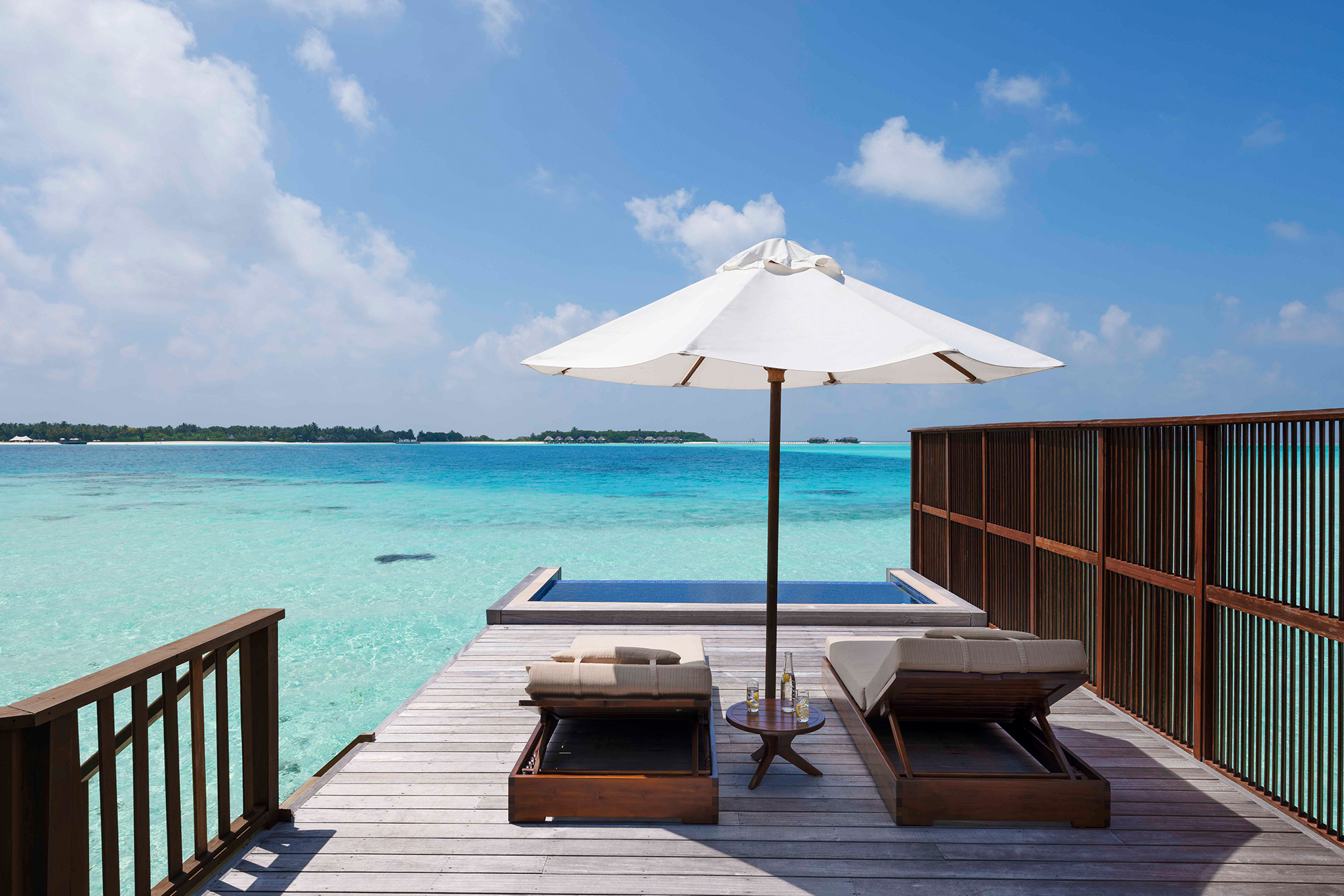 Conrad Maldives Rangali Island Grand Water Villa with Pool Aerial