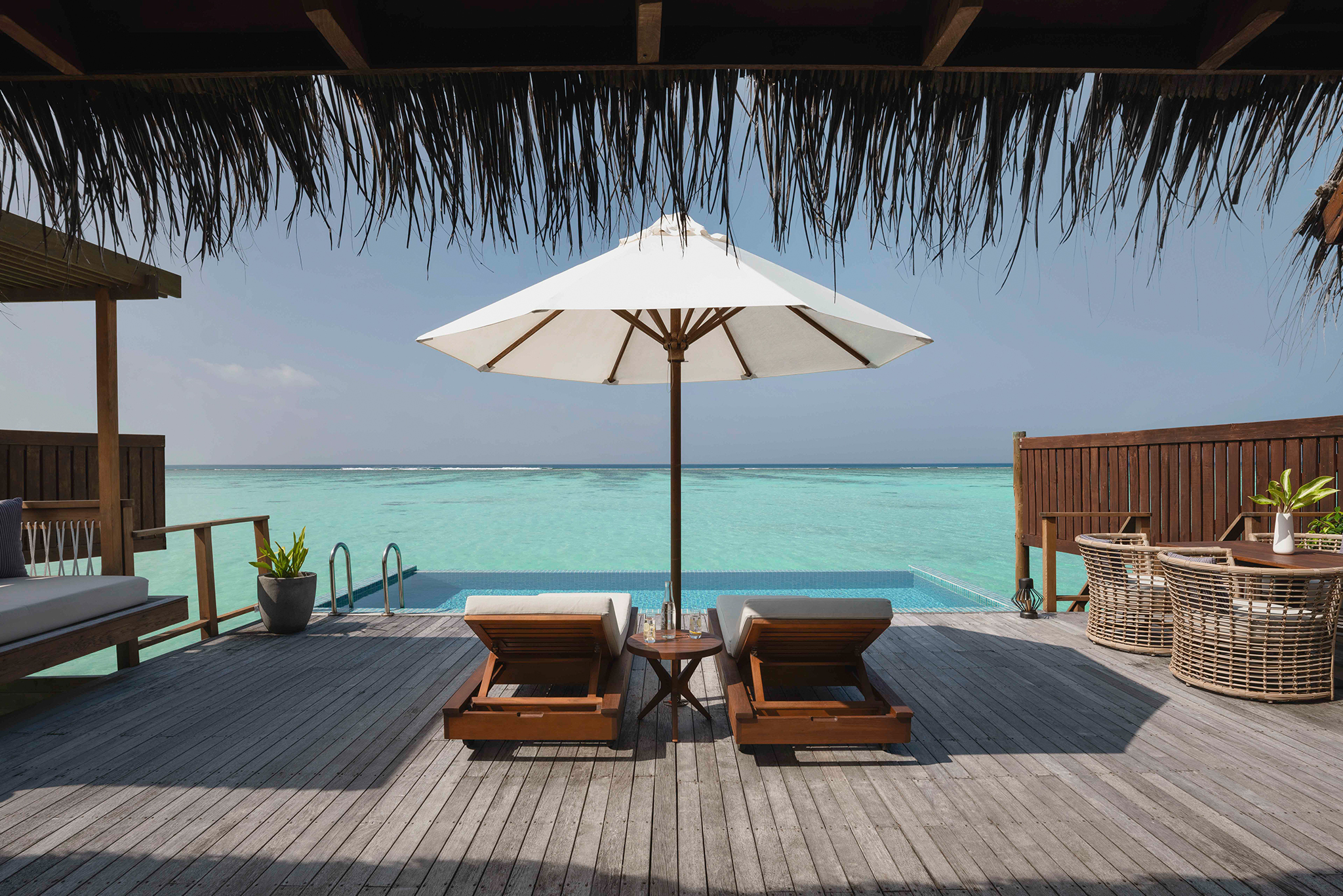 Conrad Maldives Rangali Island Premier Water Villa with Pool Exterior