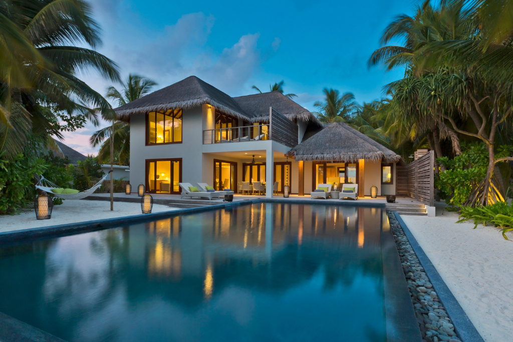 Dusit Thani Maldives Two Bedroom Beach Residence with pool exterior