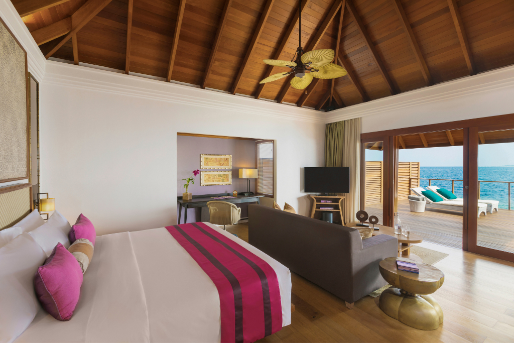 Dusit Thani Maldives Water Villa with Pool Bedroom