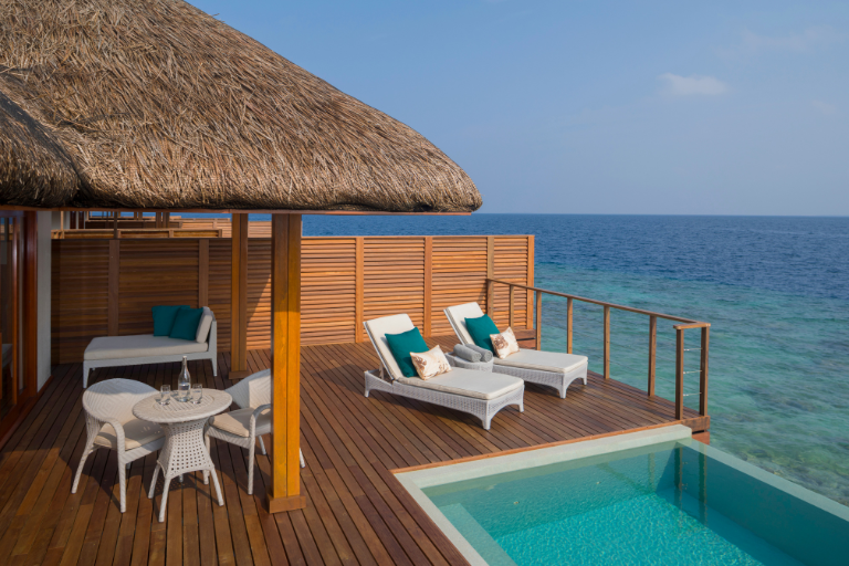 Dusit Thani Maldives Water Villa Pool Deck