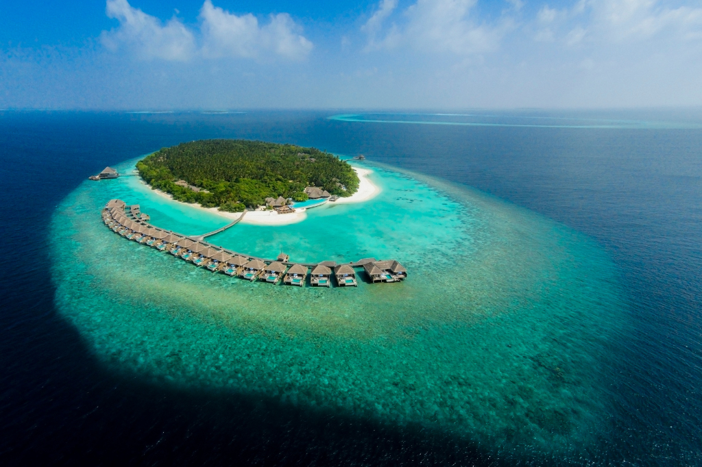 Dusit Thani Maldives aerial