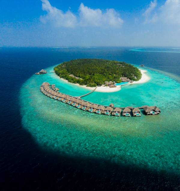 Dusit Thani Maldives aerial