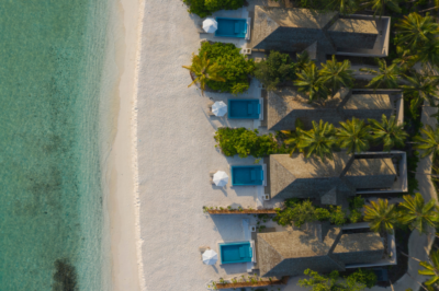 Emerald Faarufushi Resort & Spa Family Beach Villa with Pool aerial