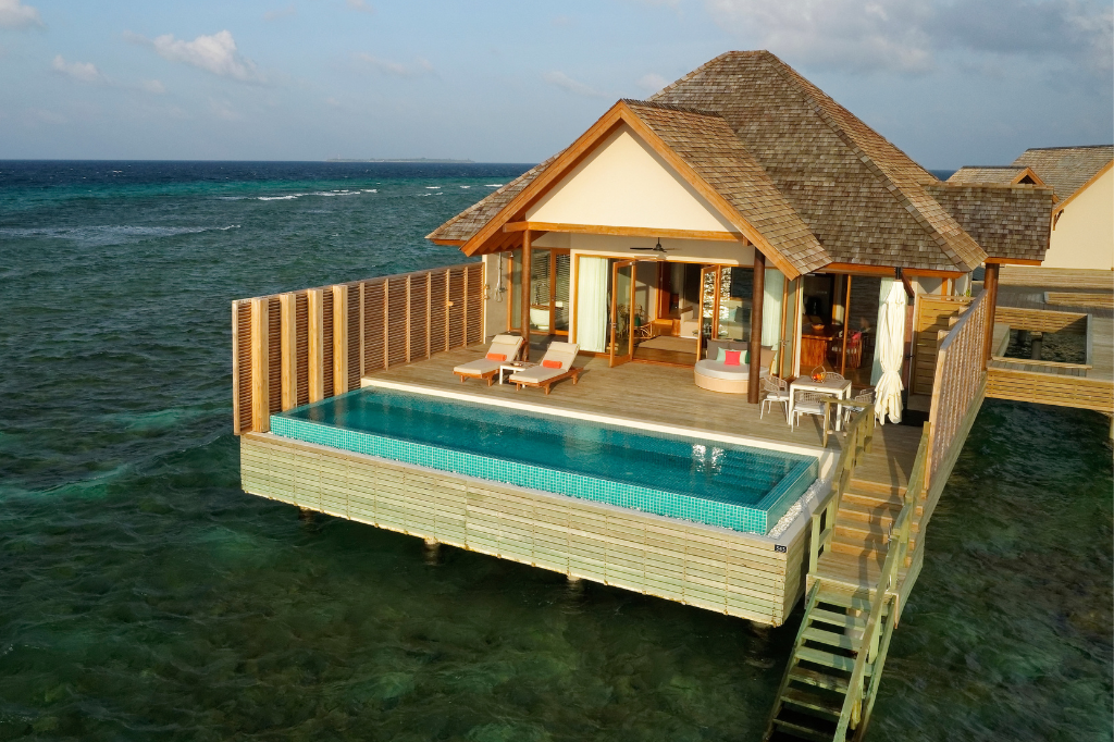 Emerald Faarufushi Resort & Spa Superior Water Villa with Pool exterior