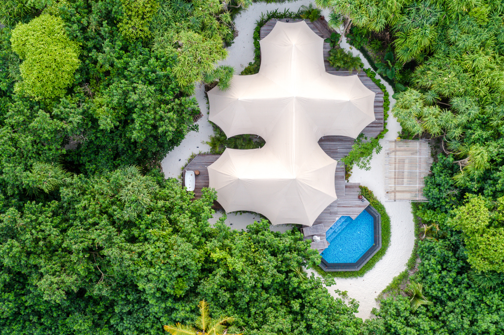 Fairmont Maldives Sirru Fen Fushi Luxury Tented Jungle Villas with Pool
