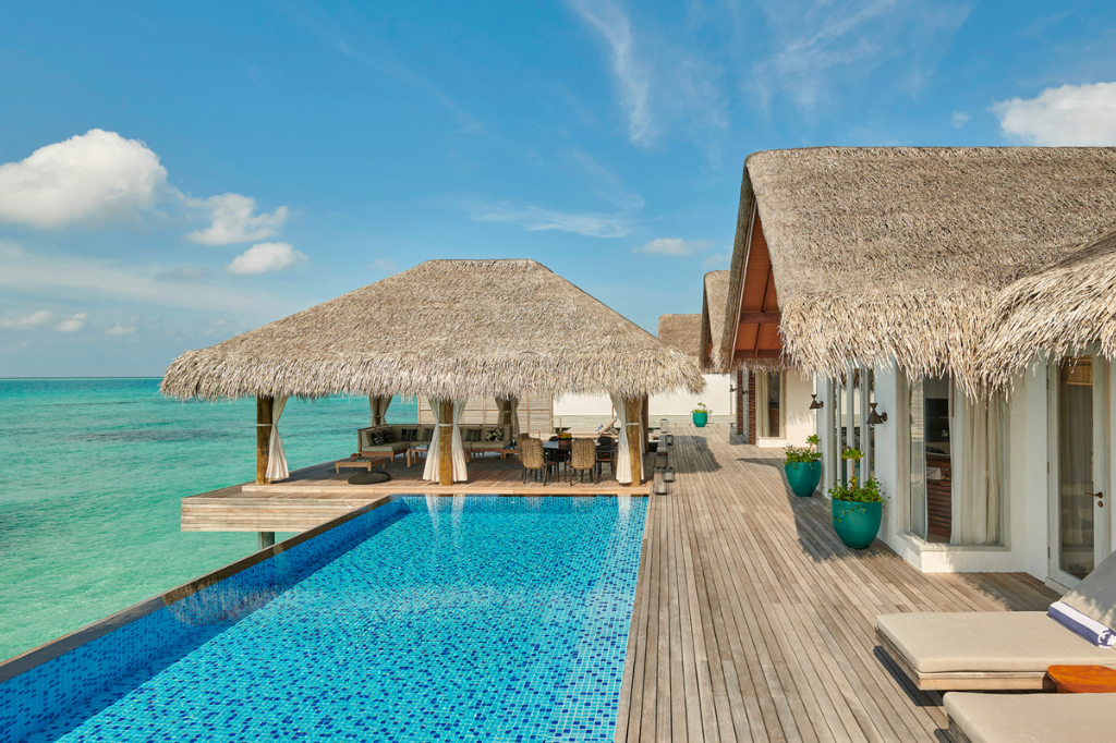 Fairmont Maldives Sirru Fen Fushi Three Bedroom Water Sunset Villa with Pool