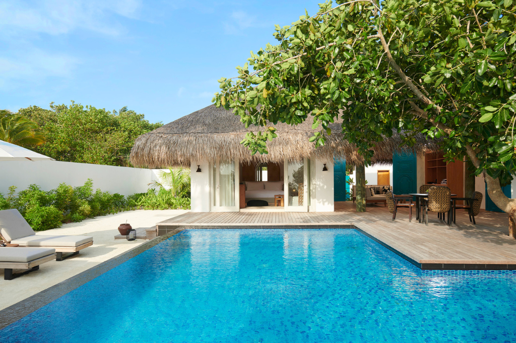 Fairmont Maldives Sirru Fen Fushi Two Bedroom Beach Sunset Villa with Pool