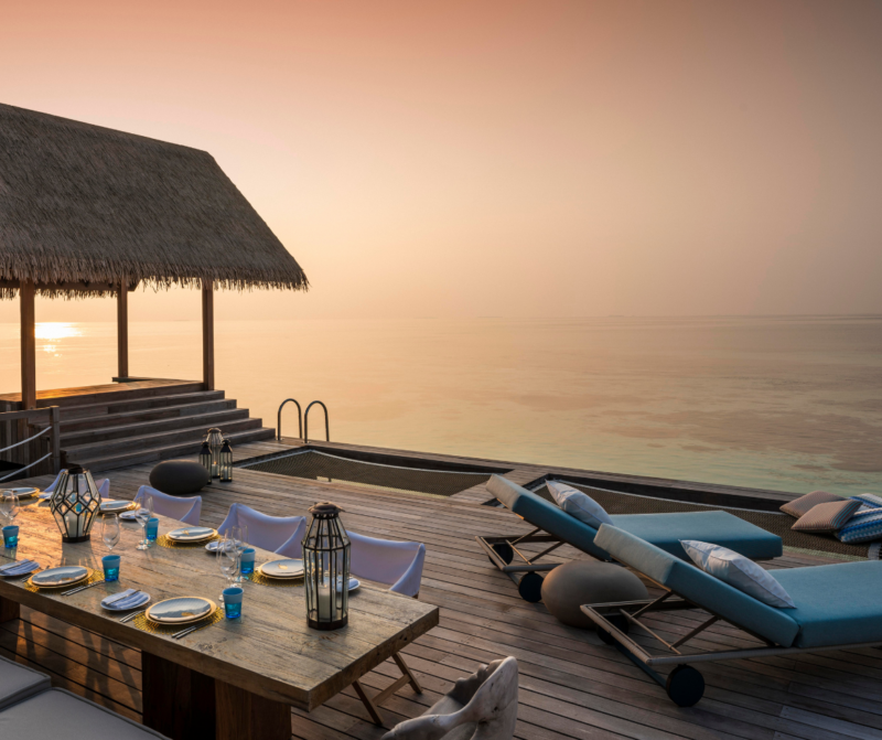 Four Seasons Voavah Outdoor Deck Dining