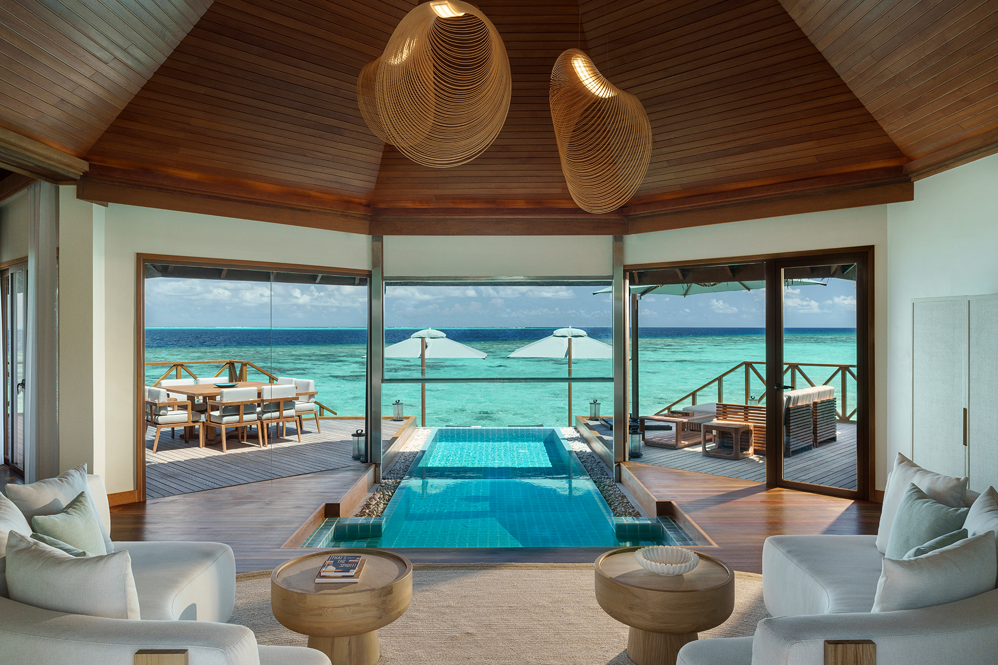 Huvafen Fushi Maldives Two Bedroom Ocean Pavilions with Pool