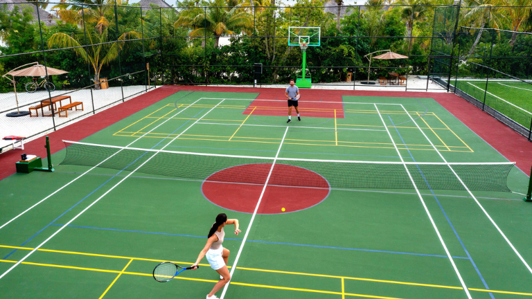 Hilton Maldives Amingiri Resort & Spa Tennis Court