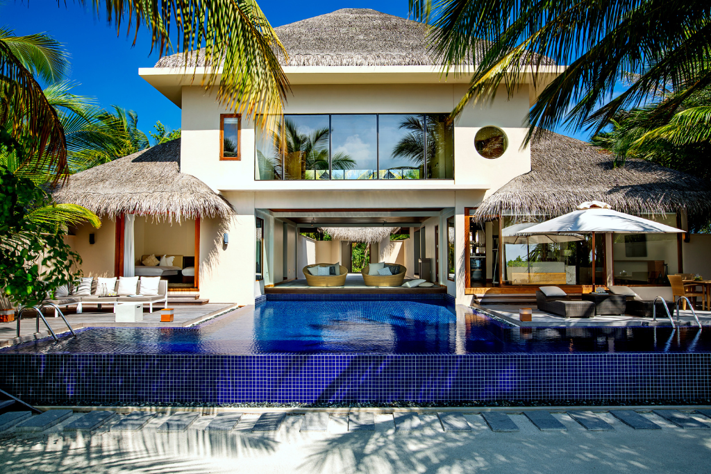 Huvafen Fushi Maldives Three Bedroom Beach Pavilion with Pool