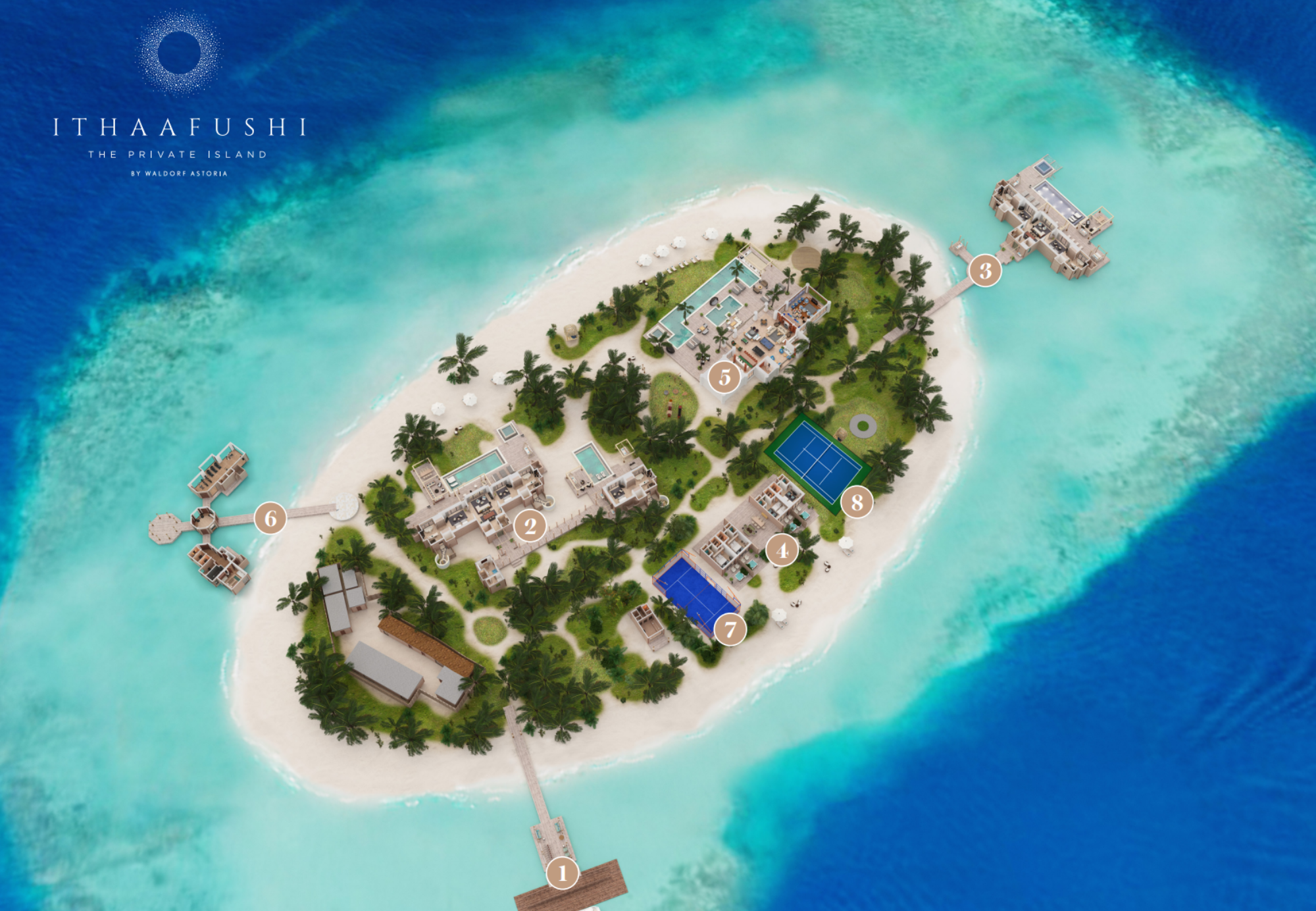 Ithaafushi Private Island Map