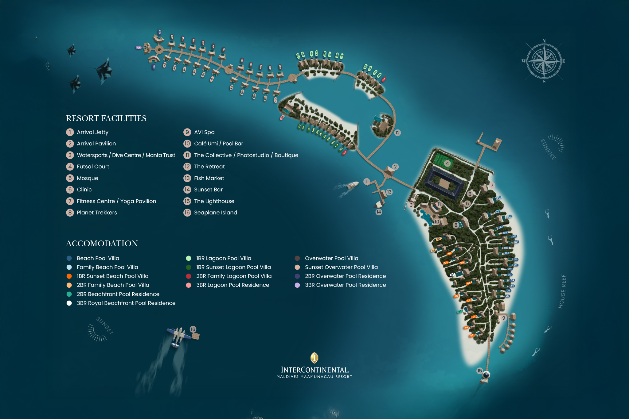 InterContinental Madives_Resort Map