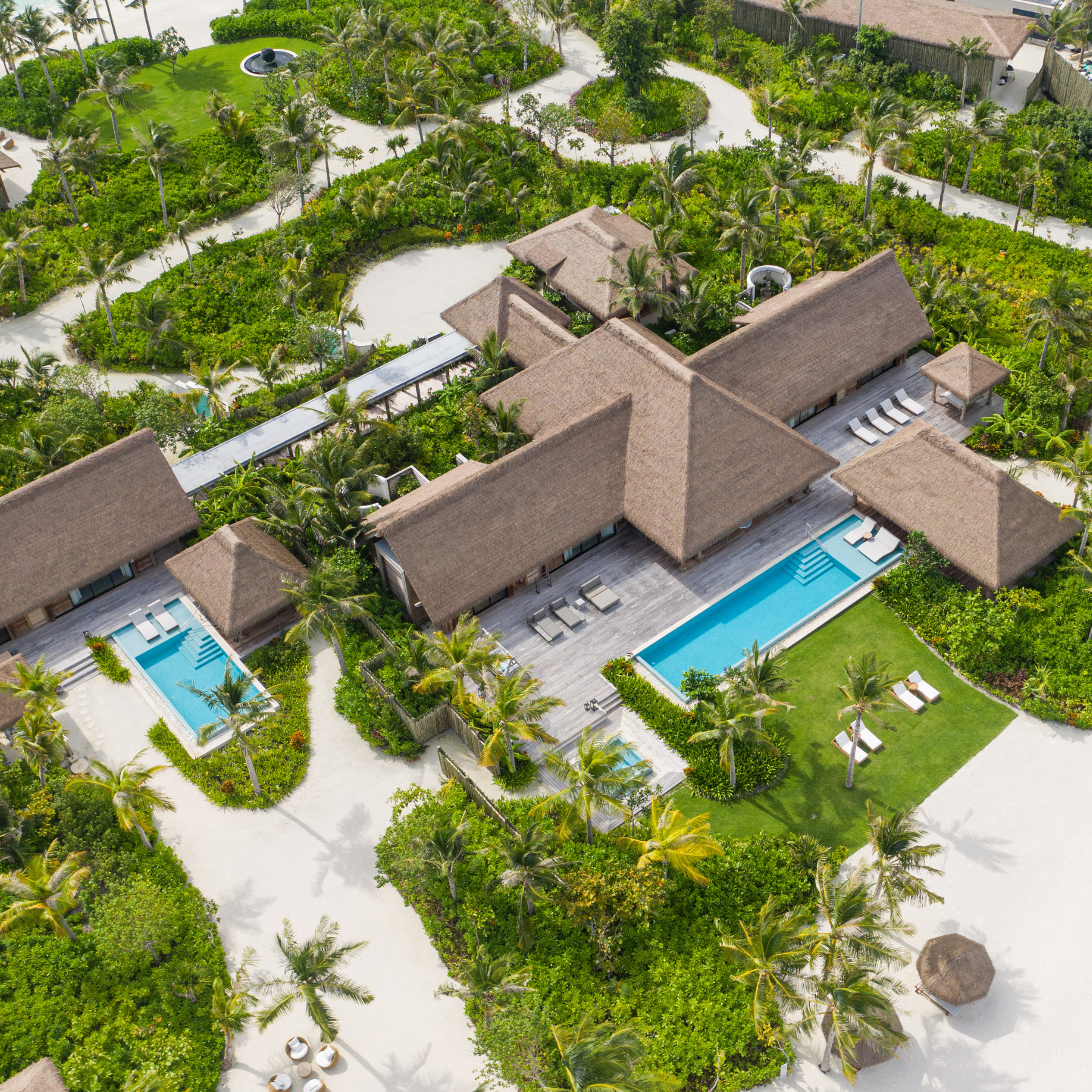 Ithaafushi Private Island Residence Aerial Image