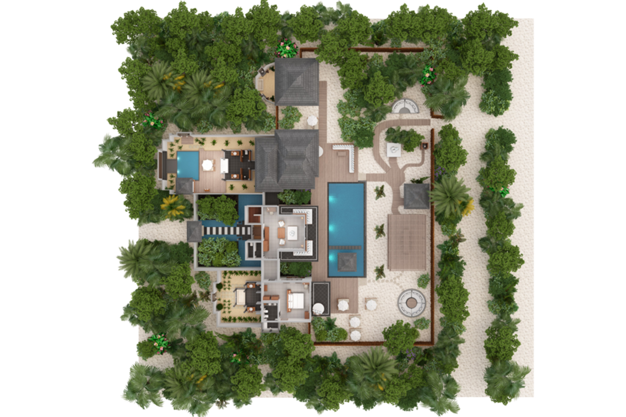 JA Manafaru - Three Bedroom Island Residence with Family and Private Pool - Floor Plan