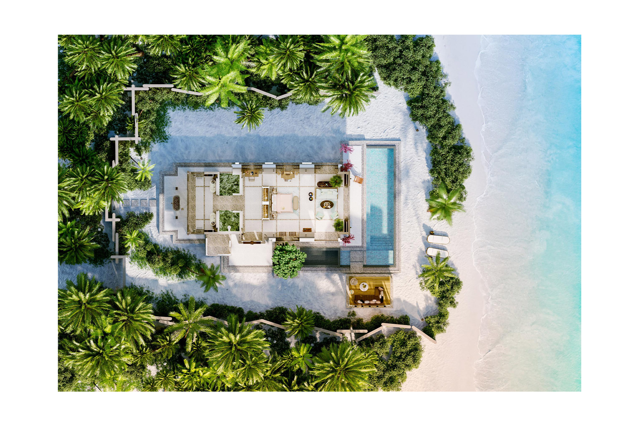 JOALI Maldives – Beach Villa with Pool – Floor Plan JOALI Maldives - Beach Villa with Pool - Floor Plan