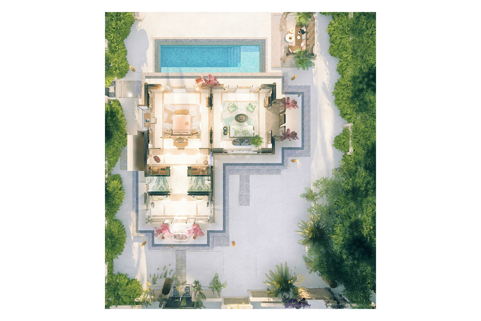JOALI Maldives – Luxury Beach Villa with Pool – Floor Plan JOALI Maldives - Luxury Beach Villa with Pool - Floor Plan