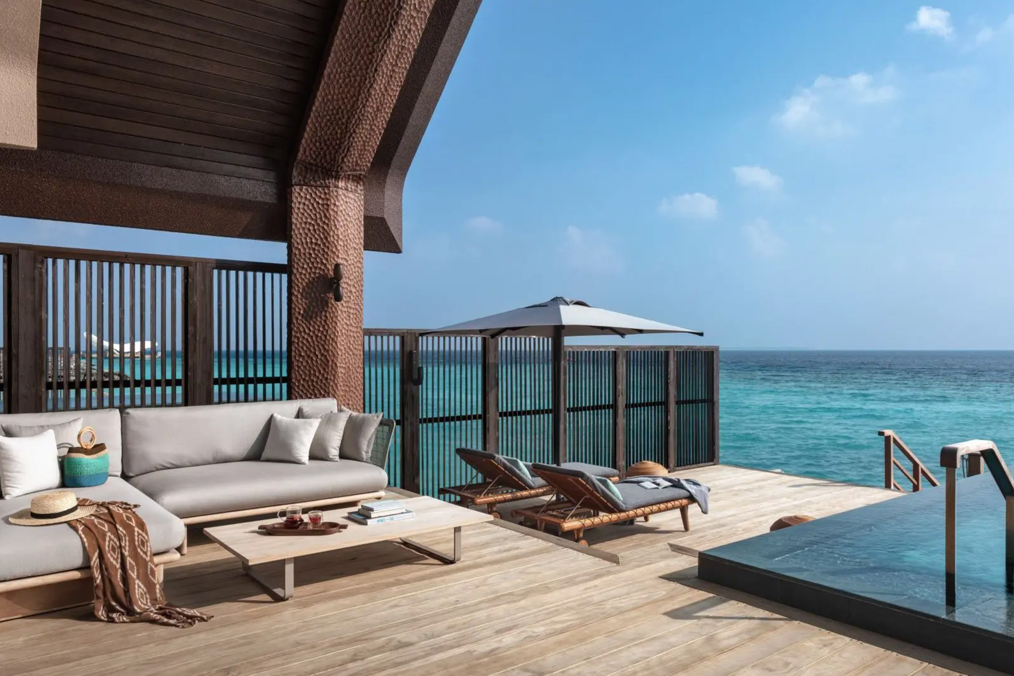 Joali Ocean Pool villa Aerial