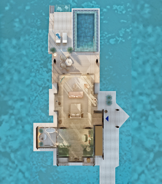 Joali Being Ocean Pool Villa Floor Plan