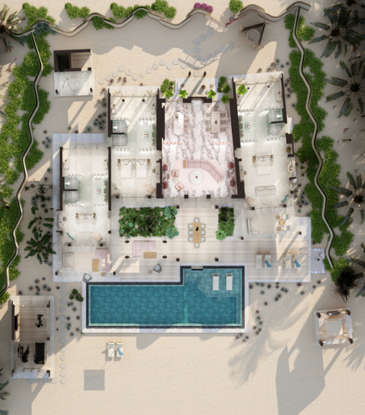 Three Bedroom Wellbeing Beach Residence floor plan