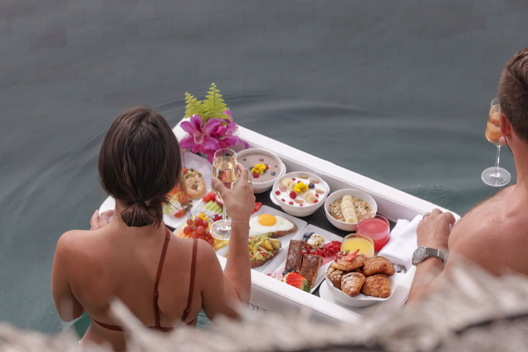 JW Marriott Maldives Resort & Spa Floating Breakfast