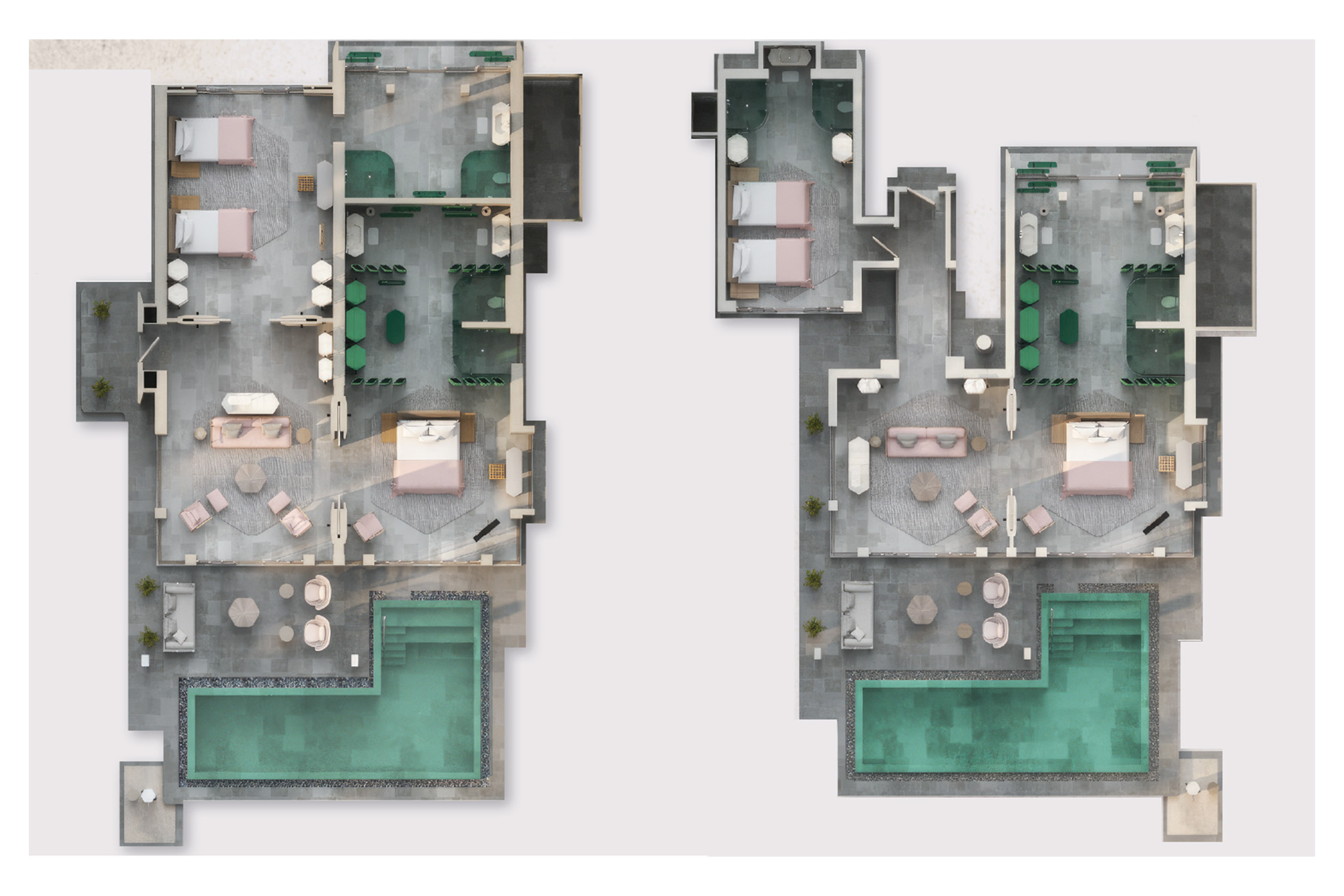 JOALI Being Four Bedroom Beach Residence with Two Pools Floor Plan 