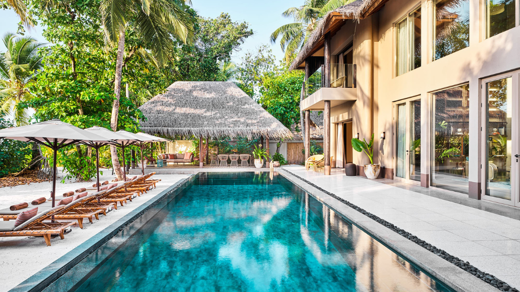 Joali Maldives Four Bedroom Beach Residence Pool