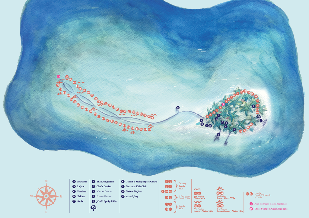 Joali Maldives Island Map