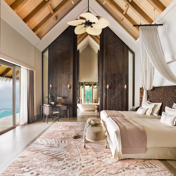 Joali Maldives Sunset Luxury Water Villa with Pool Bedroom