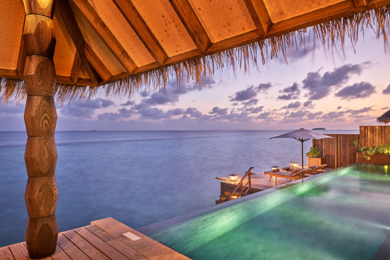Joali Maldives Sunset Luxury Water Villa with Pool Outdoor
